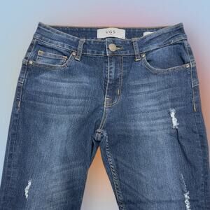 VGS JEANS Women’s 4 Distressed Skinny Blue Jeans
